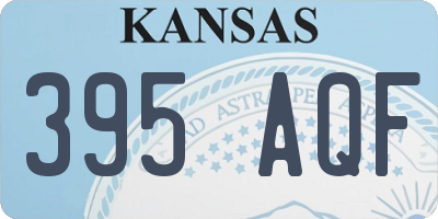 KS license plate 395AQF
