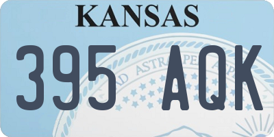 KS license plate 395AQK