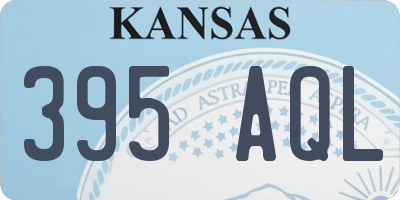 KS license plate 395AQL