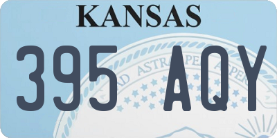KS license plate 395AQY