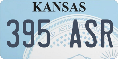 KS license plate 395ASR