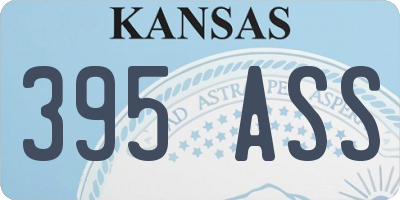 KS license plate 395ASS