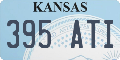 KS license plate 395ATI