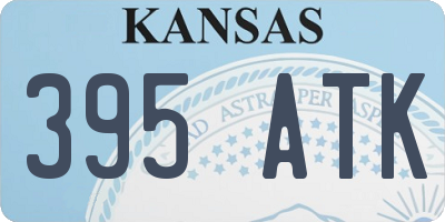 KS license plate 395ATK