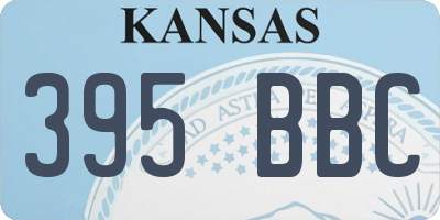 KS license plate 395BBC