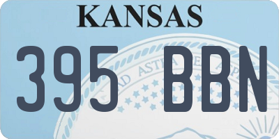 KS license plate 395BBN