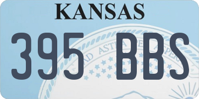 KS license plate 395BBS