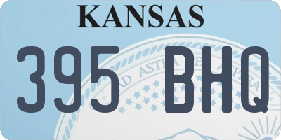 KS license plate 395BHQ