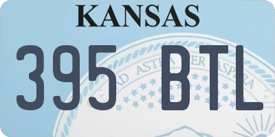 KS license plate 395BTL