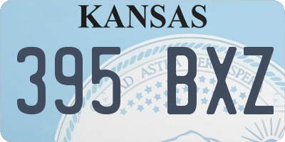 KS license plate 395BXZ