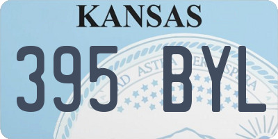 KS license plate 395BYL