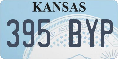 KS license plate 395BYP