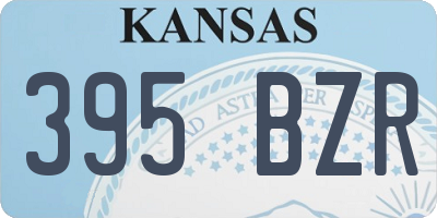 KS license plate 395BZR