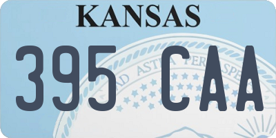 KS license plate 395CAA