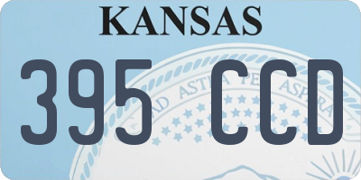 KS license plate 395CCD