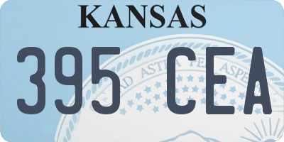 KS license plate 395CEA