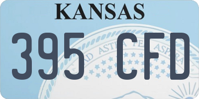 KS license plate 395CFD