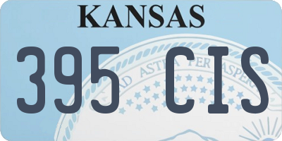 KS license plate 395CIS