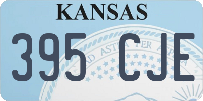 KS license plate 395CJE