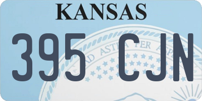 KS license plate 395CJN