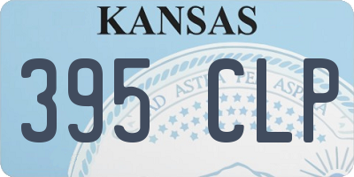 KS license plate 395CLP