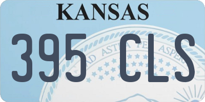 KS license plate 395CLS