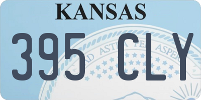 KS license plate 395CLY