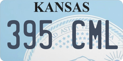 KS license plate 395CML