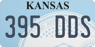 KS license plate 395DDS