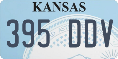 KS license plate 395DDV