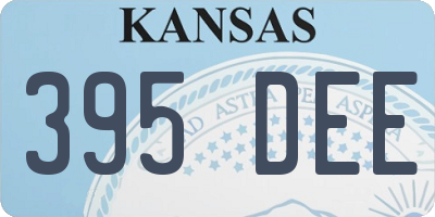 KS license plate 395DEE
