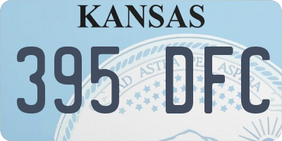 KS license plate 395DFC