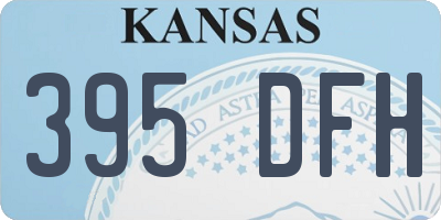 KS license plate 395DFH