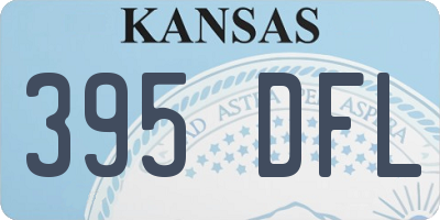KS license plate 395DFL