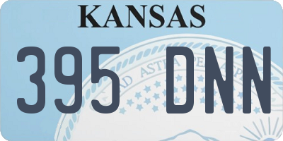 KS license plate 395DNN