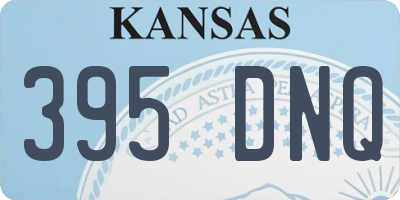 KS license plate 395DNQ