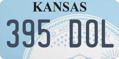 KS license plate 395DOL