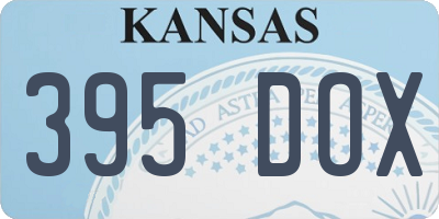 KS license plate 395DOX