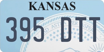 KS license plate 395DTT