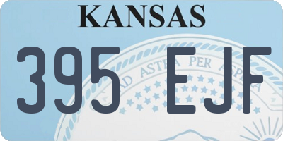 KS license plate 395EJF