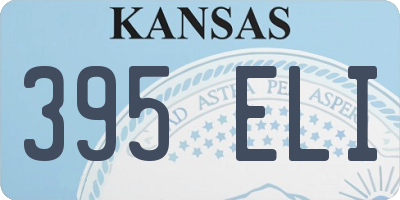 KS license plate 395ELI