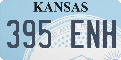 KS license plate 395ENH