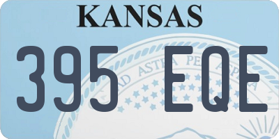 KS license plate 395EQE