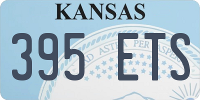 KS license plate 395ETS