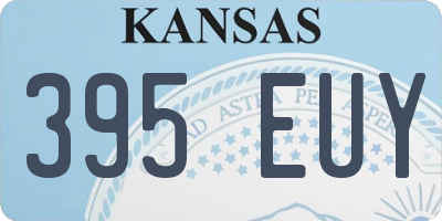 KS license plate 395EUY