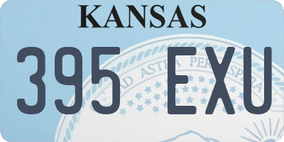 KS license plate 395EXU