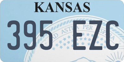 KS license plate 395EZC