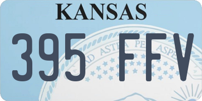 KS license plate 395FFV