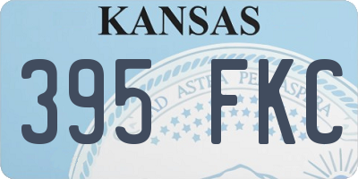 KS license plate 395FKC