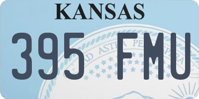 KS license plate 395FMU